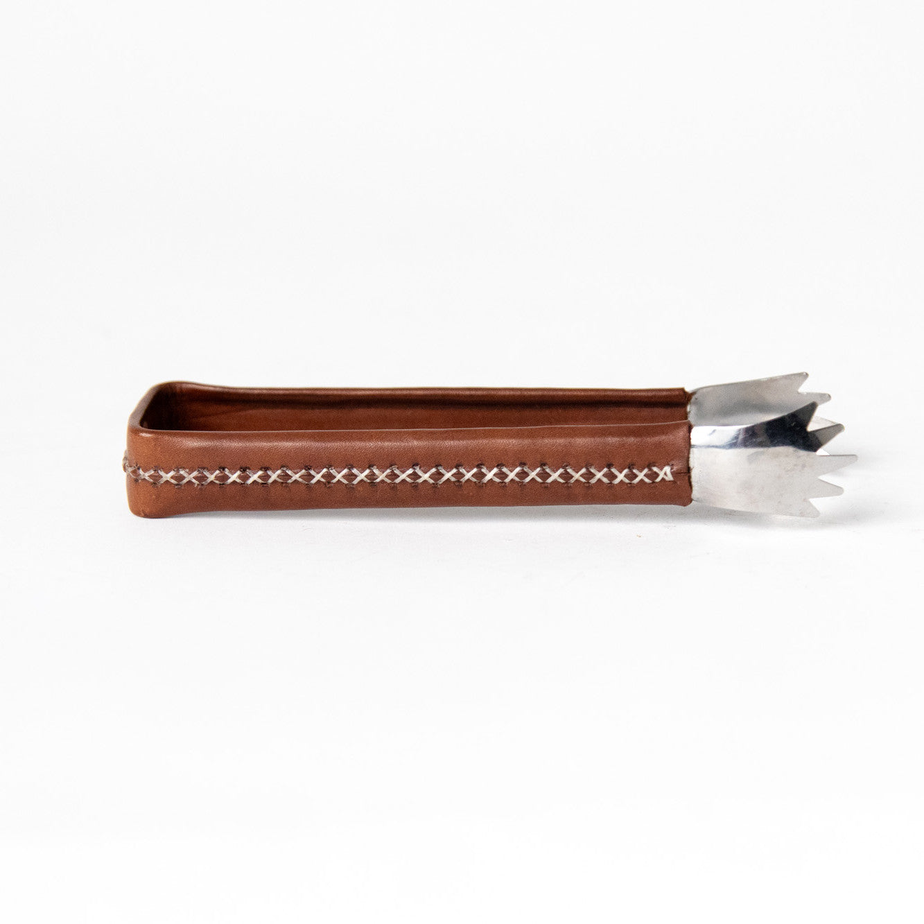 LEATHER CLAD ICE TONGS
