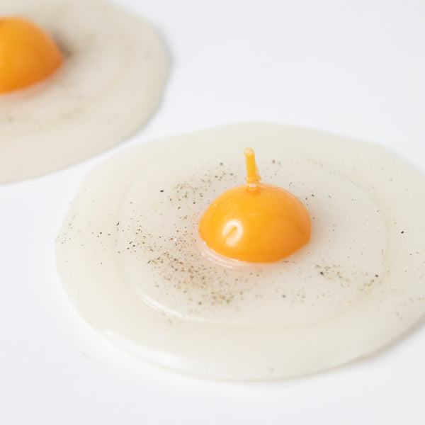 FRIED EGG WAX CANDLE
