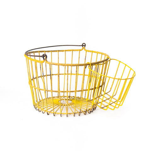 YELLOW WIRE EGG BASKET