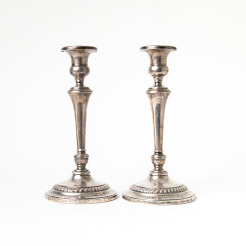 ELLMORE WEIGHTED STERLING CANDLESTICKS