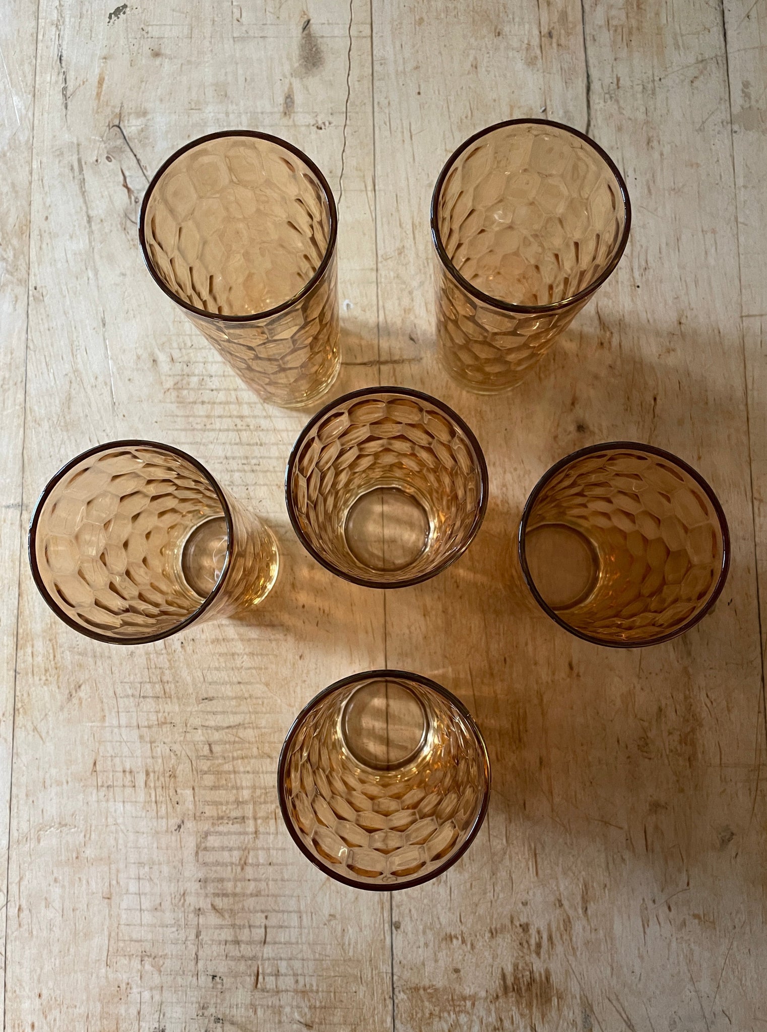 Honeycomb Highball Glasses