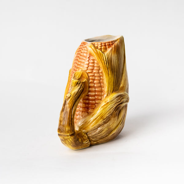 ITALIAN PORCELAIN CORNHUSK PITCHER