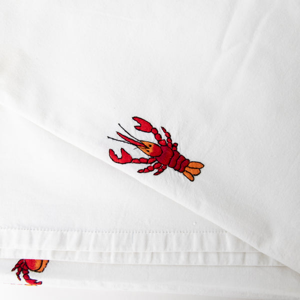 EMBROIDERED FRENCH LOBSTER TABLECLOTH
