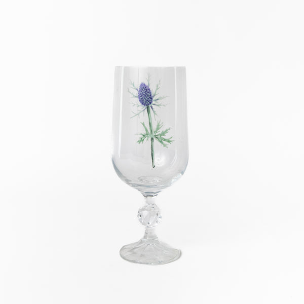HUDSON VALLEY BOTANICAL HAND-PAINTED WATER GOBLETS