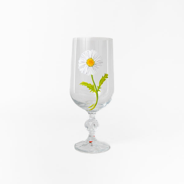 HUDSON VALLEY BOTANICAL HAND-PAINTED WATER GOBLETS