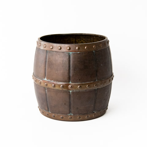 ENGLISH COPPER AND BRASS BARREL