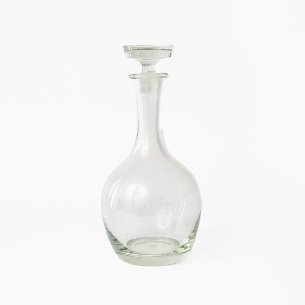 CLEAR GLASS DANISH DECANTER