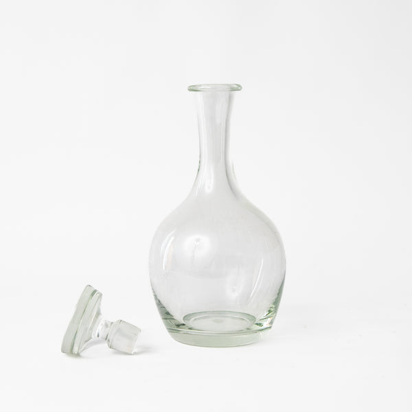 CLEAR GLASS DANISH DECANTER