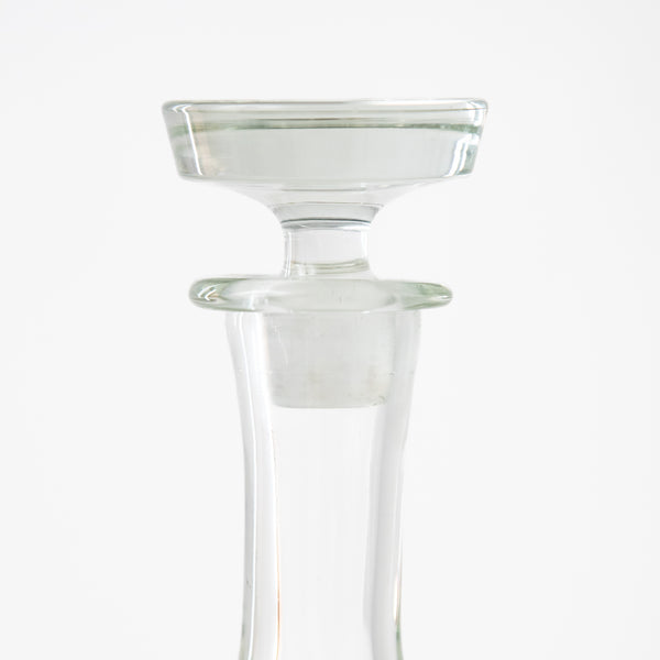 CLEAR GLASS DANISH DECANTER