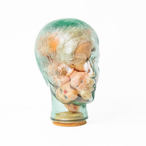 GLASS HEAD WITH CORK STOPPER BASE