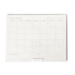 RAMONA & RUTH MONTHLY OVERVIEW NOTEPAD