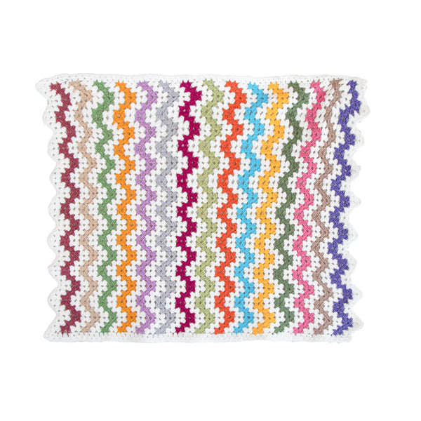 COLORFUL KNITTED BLANKETS, MADE IN NY