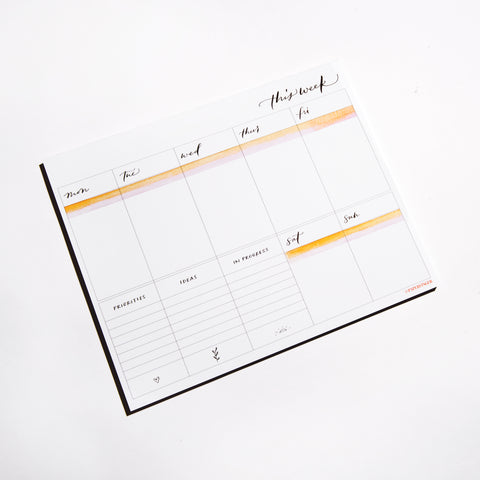 WEEKLY PLANNER NOTEPAD BY PAPERFINGER