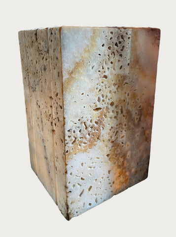 TRAVERTINE PEDESTAL