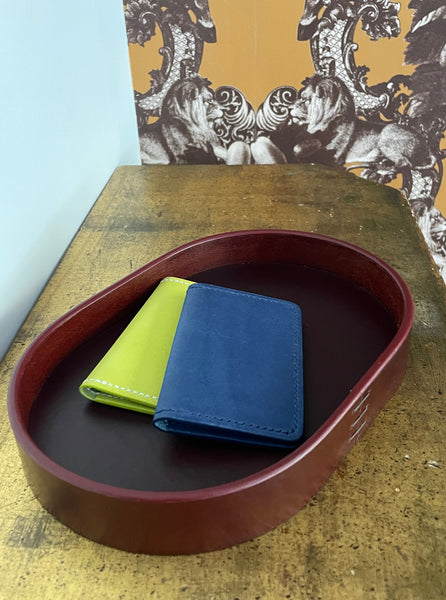 BARTLEBY - SLAB LEATHER SMALL OVAL TRAY