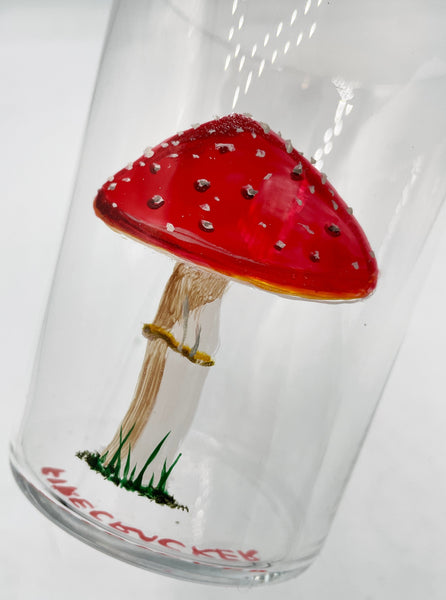 HAND-PAINTED TOADSTOOL AND FOX GLASSES