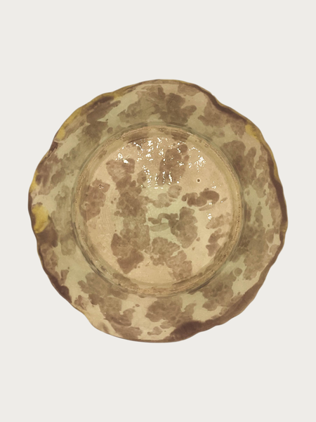 MAJOLICA LEAF SHALLOW ICE CREAM BOWL