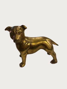 SOLID BRASS DOG