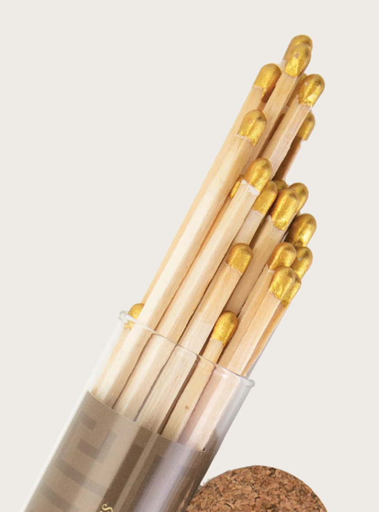 GOLD TIPPED HEARTH MATCHES