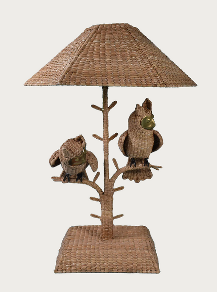 LARGE OWL TABLE LAMP BY MARIO LOPEZ TORRES
