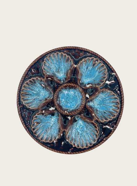 FRENCH "CHANTRIER SAUZELLE" OYSTER PLATE