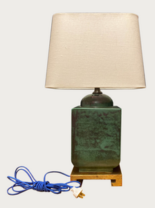 JAMES MONT STYLE TABLE LAMP GREEN