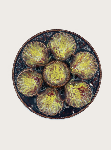FRENCH "CHANTRIER SAUZELLE" OYSTER PLATE